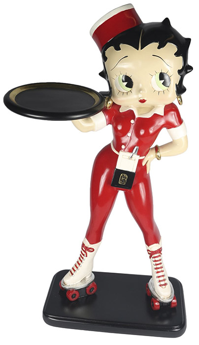 Betty Boop Rollerskate Waitress Display Figure Small